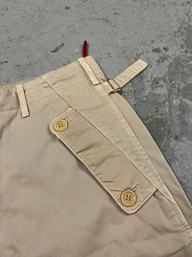 2000s Prada Beige Contemporary Utility Pants (S) ASpYxnO 8