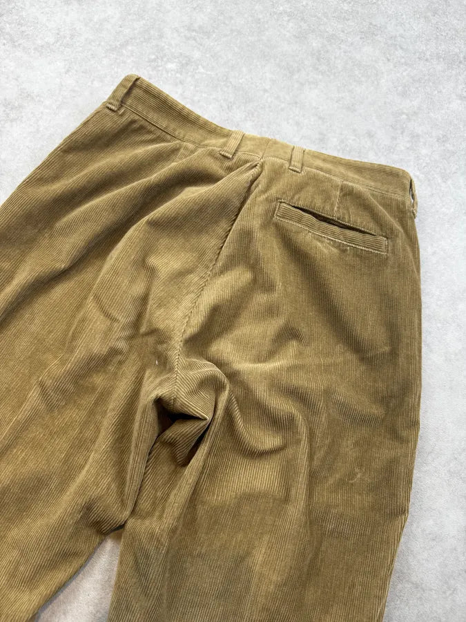 2000s Prada Beige Corduroy Linea Rossa Technical Pants opYyatO 6