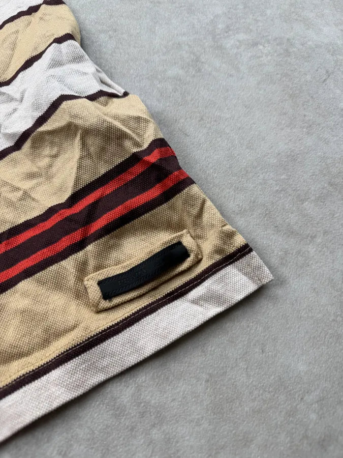 SS2011 Prada Beige Striped Polo vcOylgr 8