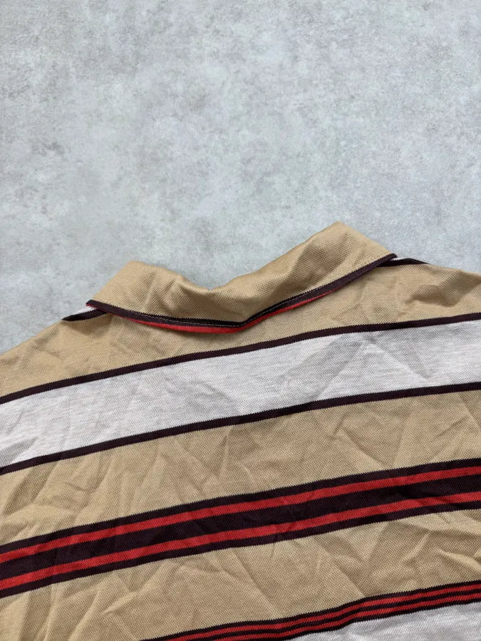 SS2011 Prada Beige Striped Polo vcOylgr 6