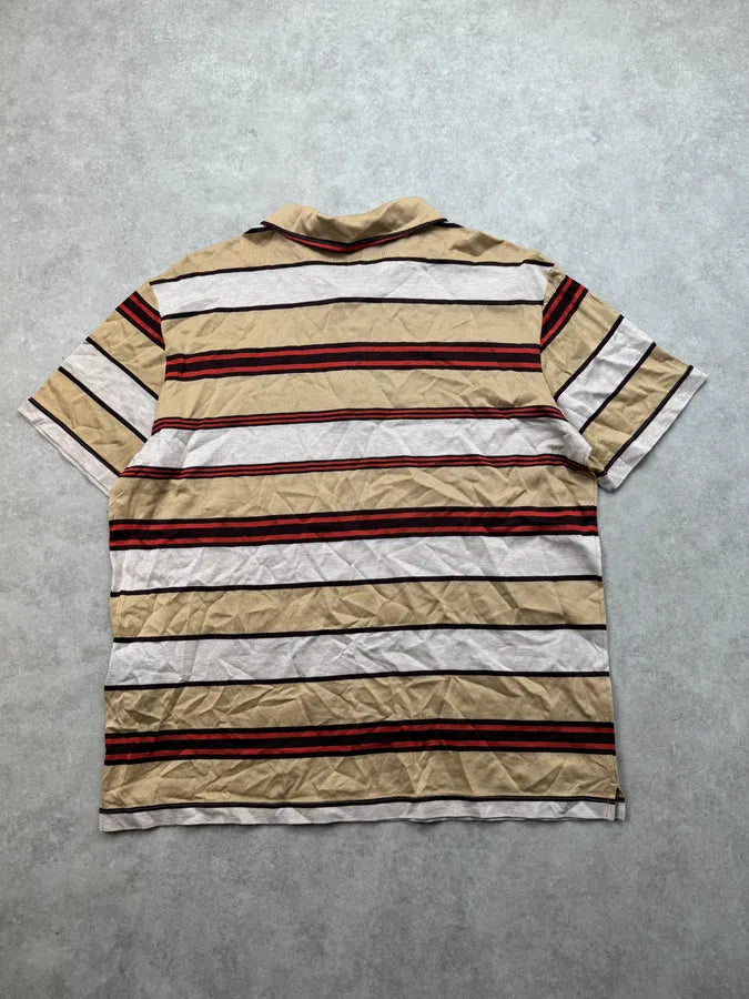 SS2011 Prada Beige Striped Polo vcOylgr 5