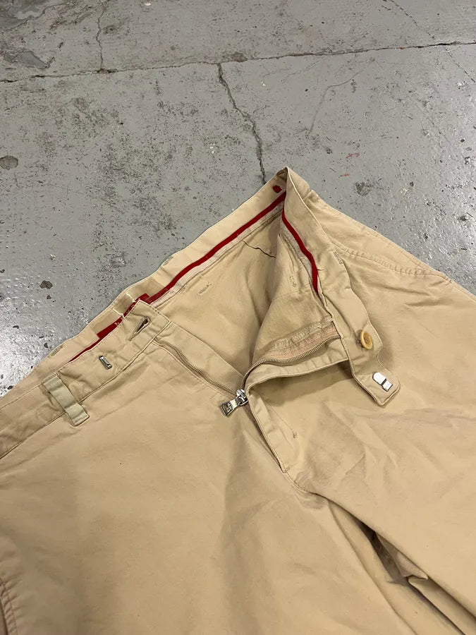 2000s Prada Beige Minimalist Pants VeFahwN 10