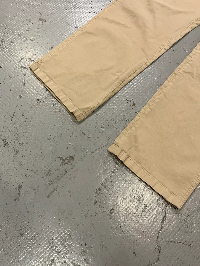 2000s Prada Beige Minimalist Pants VeFahwN 6
