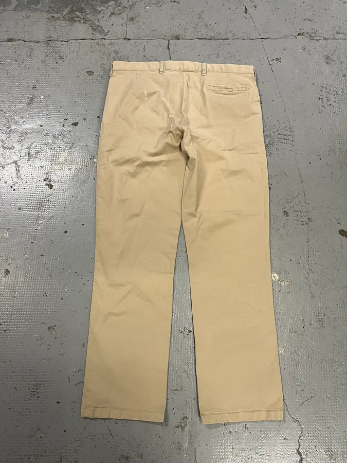 2000s Prada Beige Minimalist Pants VeFahwN 8