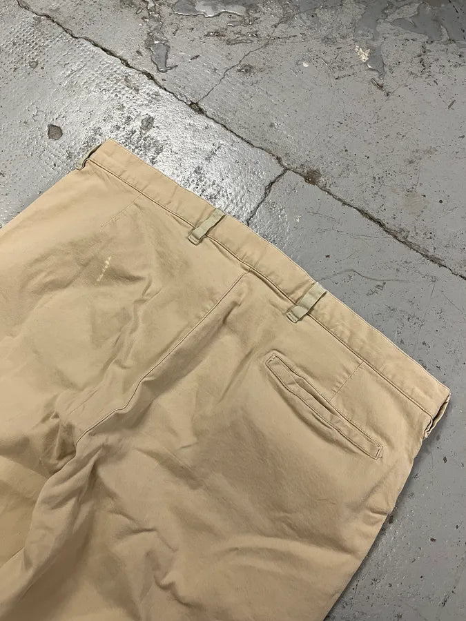 2000s Prada Beige Minimalist Pants VeFahwN 9