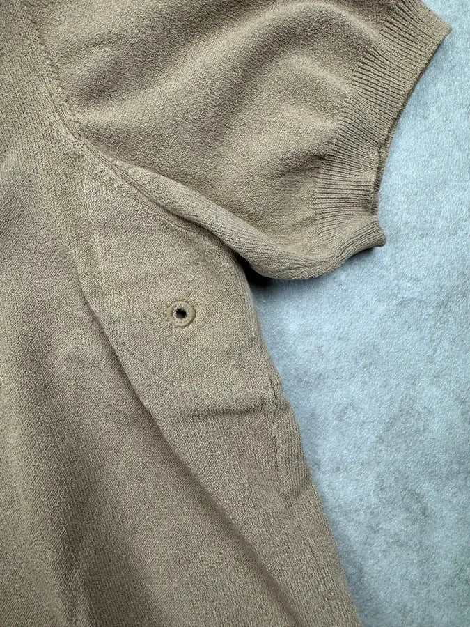 2000s Prada Beige Minimalist Polo QxgINKF 5