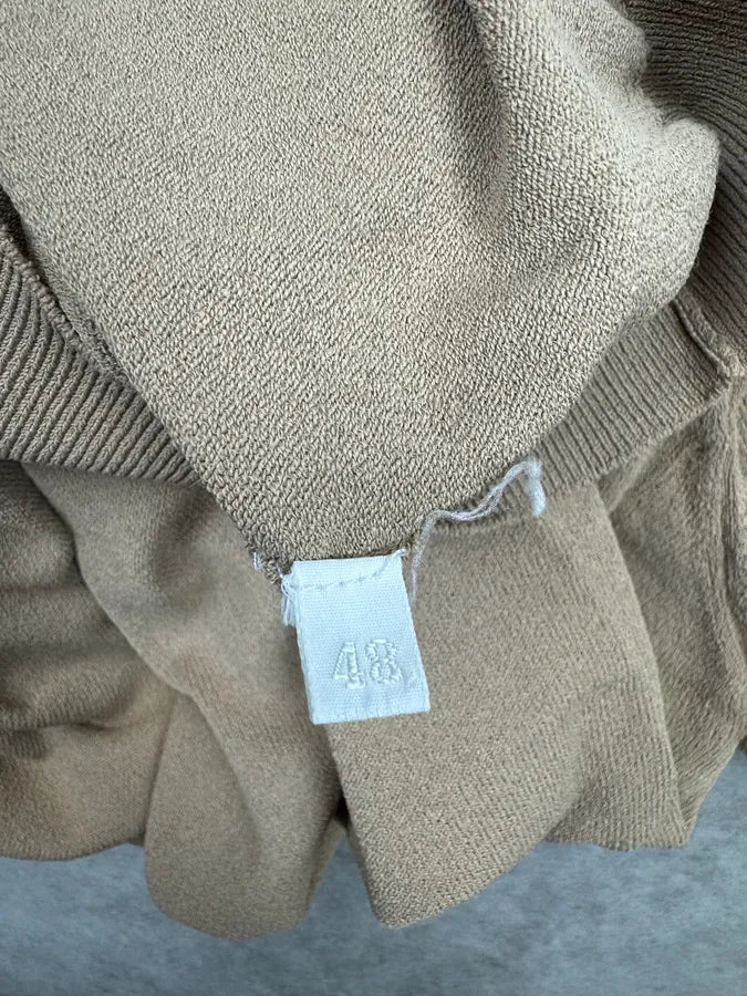 2000s Prada Beige Minimalist Polo QxgINKF 7