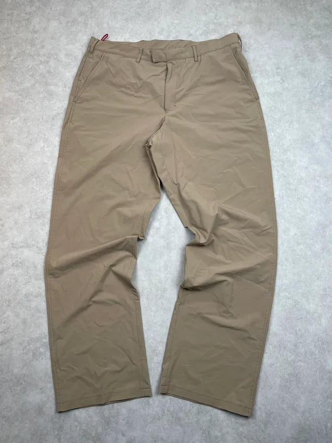 2000s Prada Beige Nylon Sport Pants djJKcbR 1