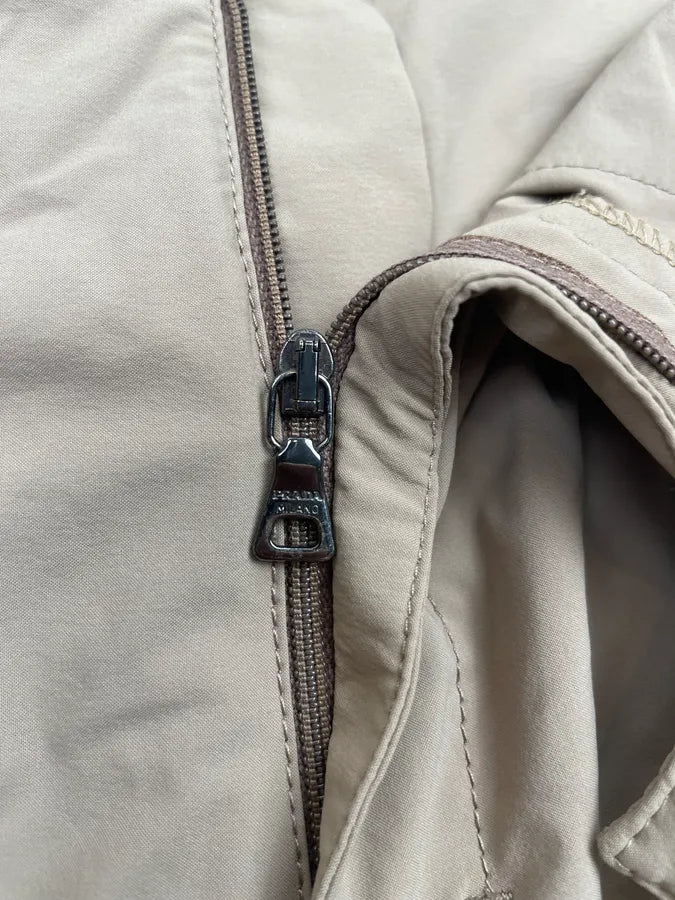 2000s Prada Beige Nylon Sport Pants djJKcbR 8