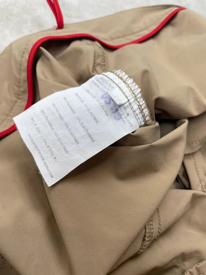 2000s Prada Beige Nylon Sport Pants djJKcbR 9