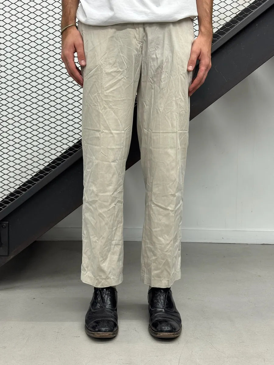 2000s Prada Beige Nylon Straight Sport Pants quYcBIs 2