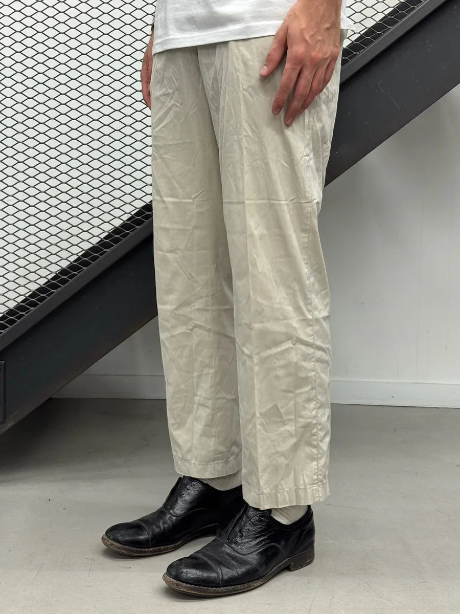 2000s Prada Beige Nylon Straight Sport Pants quYcBIs 1