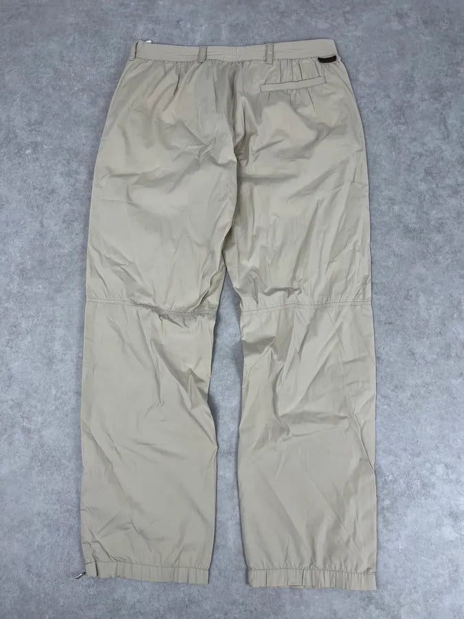 SS2007 Prada Beige Nylon Zip-Ankle Technical Cargo Pants UlvyIdU 6
