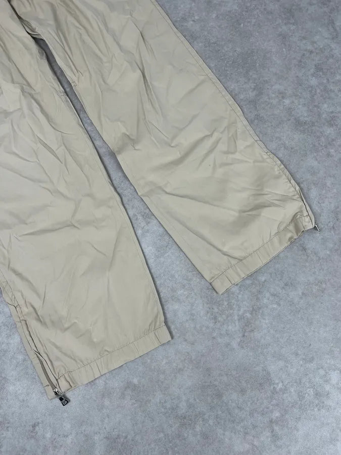 SS2007 Prada Beige Nylon Zip-Ankle Technical Cargo Pants UlvyIdU 10