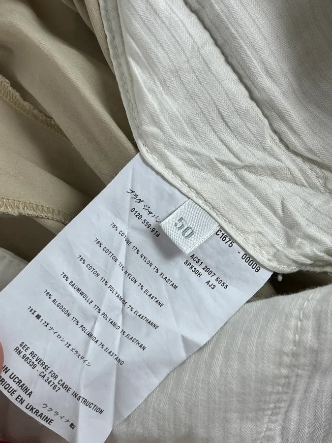 SS2007 Prada Beige Nylon Zip-Ankle Technical Cargo Pants UlvyIdU 13