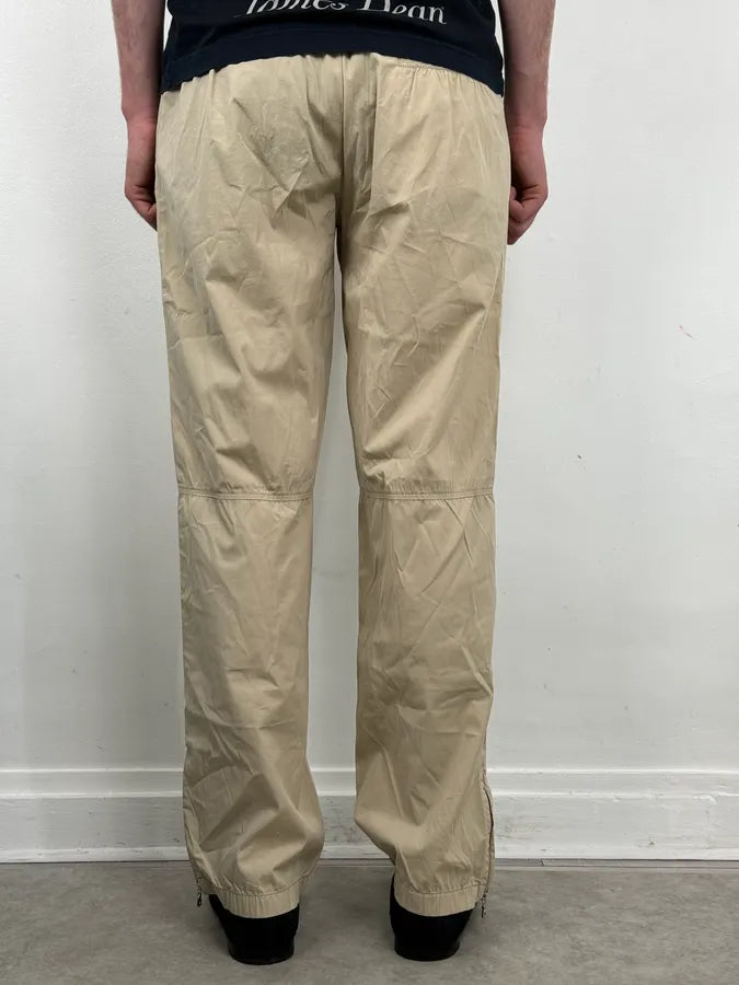 SS2007 Prada Beige Nylon Zip-Ankle Technical Cargo Pants UlvyIdU 3