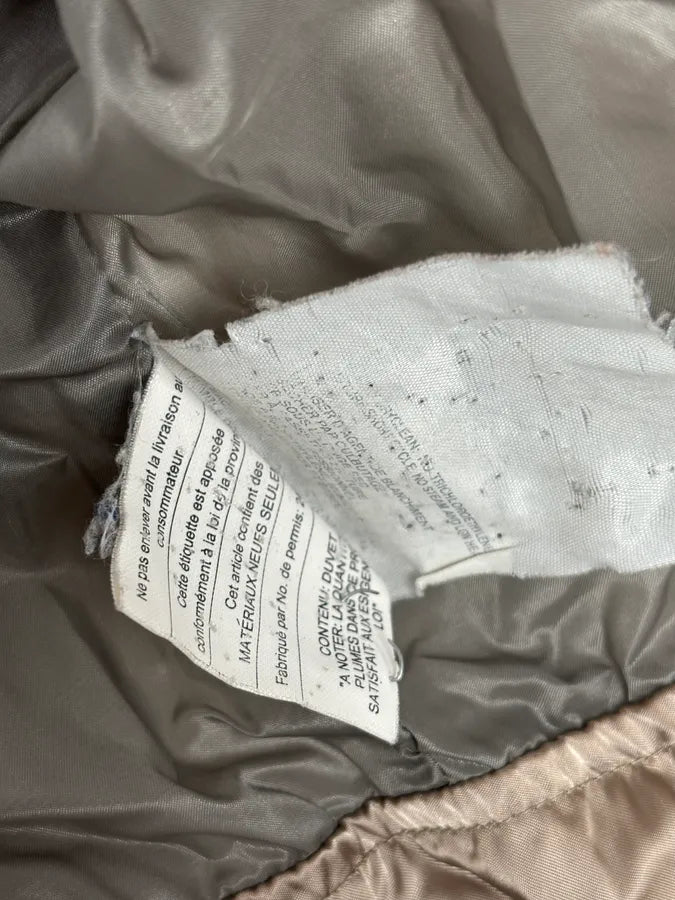 2000s Prada Beige Premium Shearling Collar Ski Puffer Jacket qjLgSZq 12