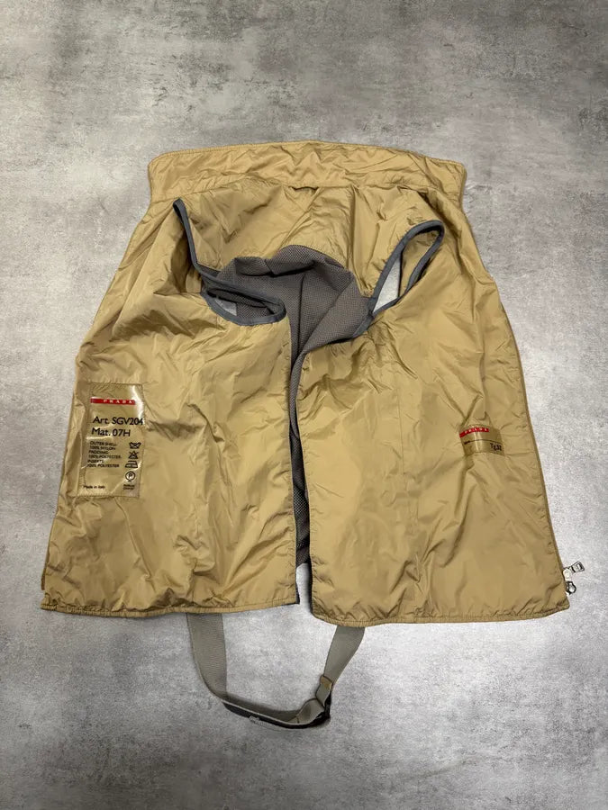 2000s Prada Beige Utility Sport Vest MABTMes 3