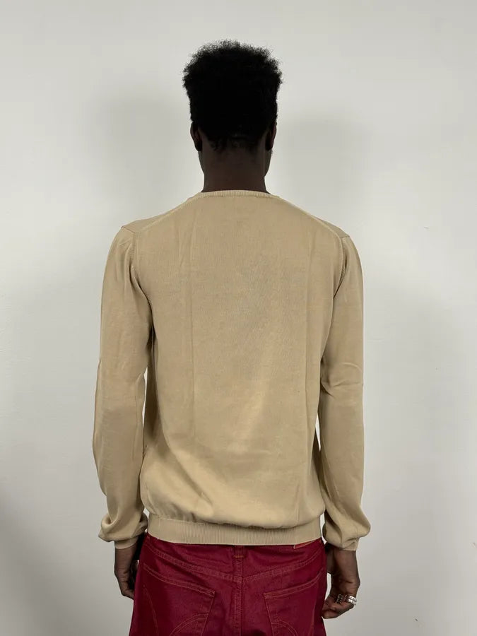 2000s Prada Beige V-Neck Sweater cHdHWNY 1