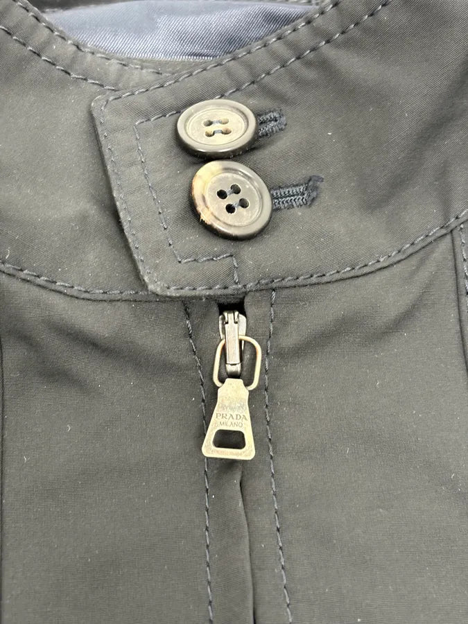 2000s Prada Biker Black Jacket KbKvnuX 9