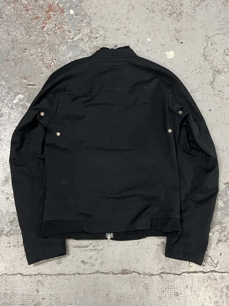 2000s Prada Biker Black Nylon Jacket vUctAgw 4