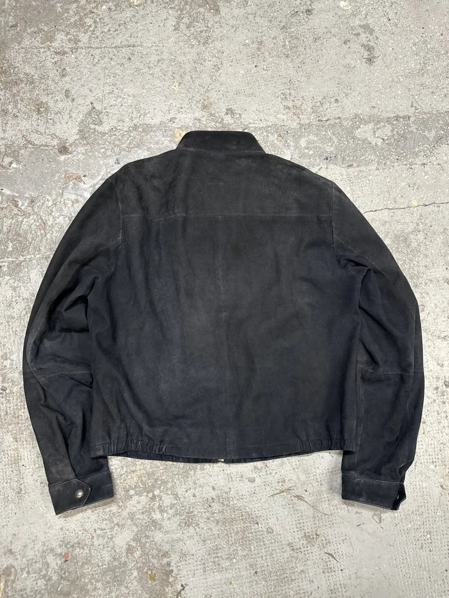 AW2011 Prada Biker Navy Suede Leather Jacket – Dolce Vita Hub AW2011 Prada Biker Navy Suede Leather Jacket – Dolce Vita Hub
