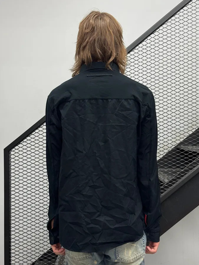 2000s Prada Black Hybrid Technical Shirt xNbXddp 3