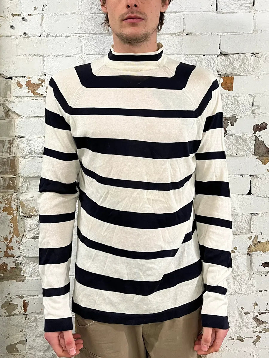 2000s Prada Black & White Striped Sweater LfDmQPl 1