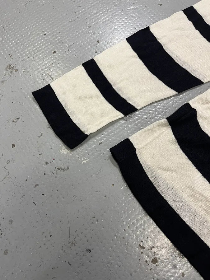 2000s Prada Black & White Striped Sweater LfDmQPl 5