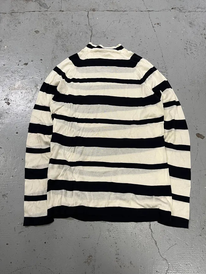2000s Prada Black & White Striped Sweater LfDmQPl 6