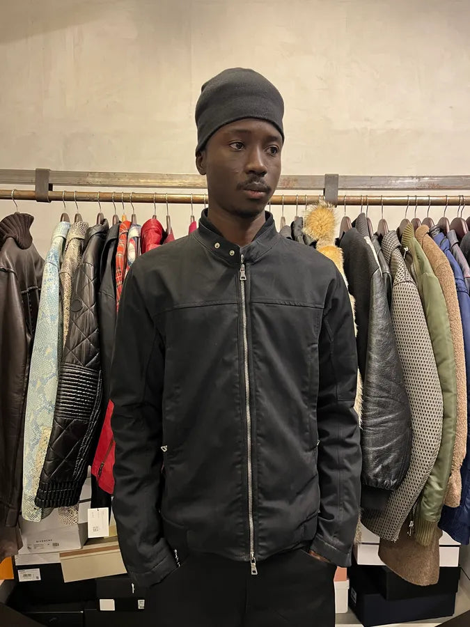 2000s Prada Black Biker Jacket ipkUHRA 1