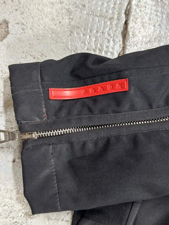 2000s Prada Black Biker Jacket ipkUHRA 7