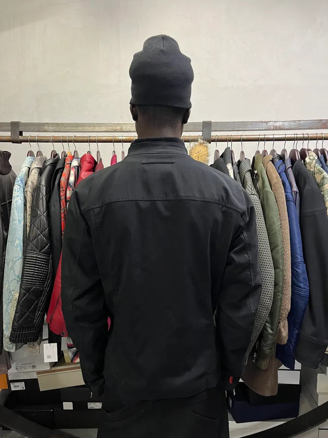 2000s Prada Black Biker Jacket ipkUHRA 4