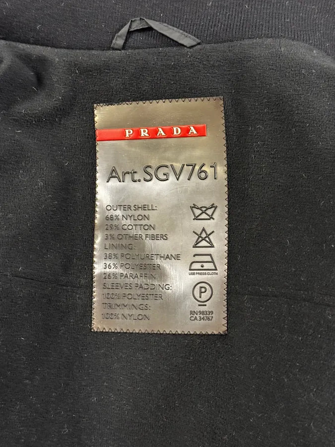 2000s Prada Black Biker Jacket ipkUHRA 9