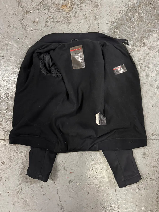 2000s Prada Black Biker Jacket ipkUHRA 6