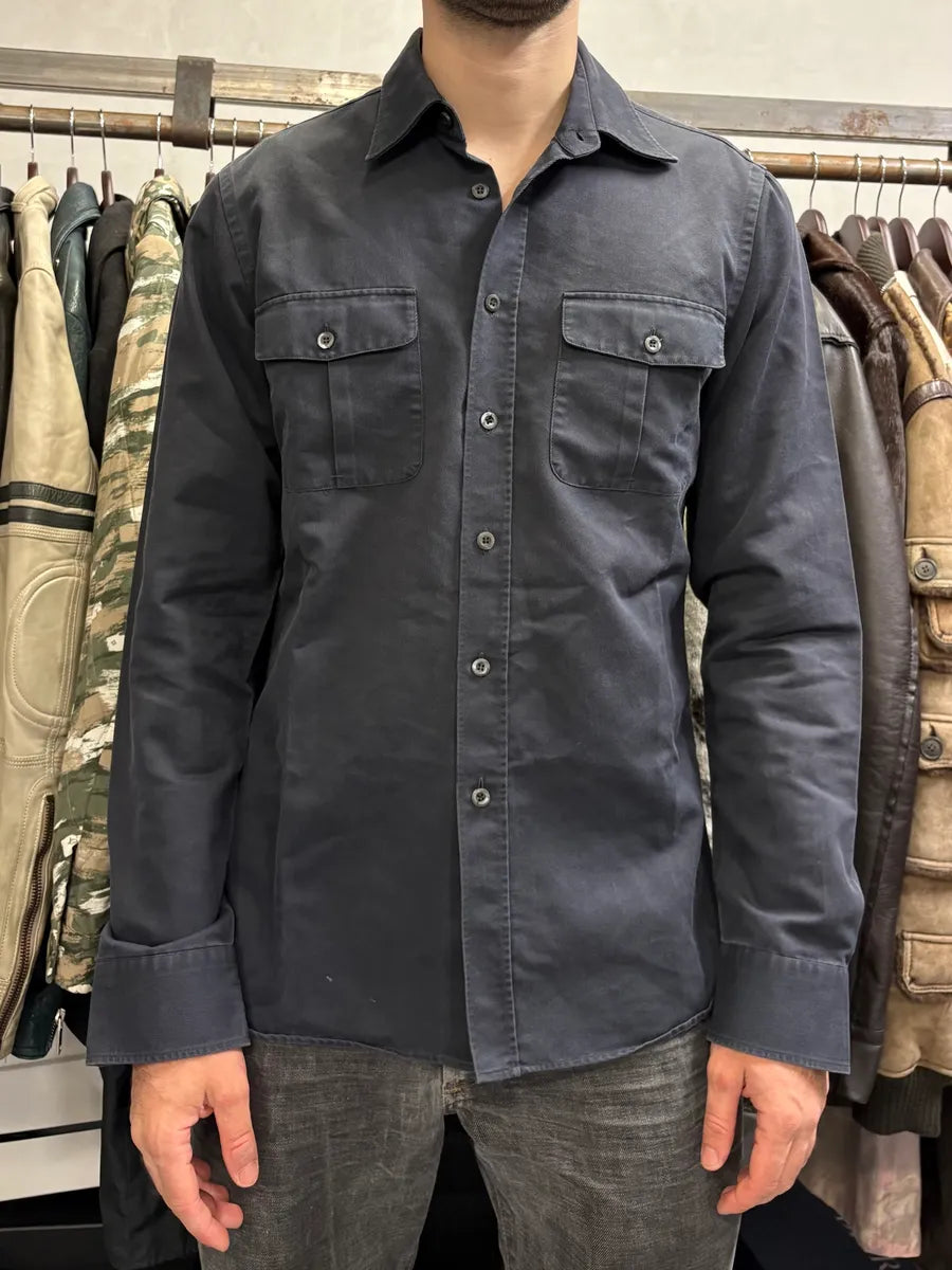 2000s Prada Black Cargo Minimalist Shirt dZoYdSZ 1