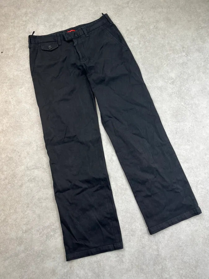 2000s Prada Black Chino Pants CXQkMSi 4