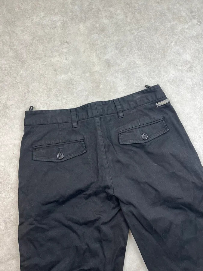 2000s Prada Black Chino Pants CXQkMSi 8