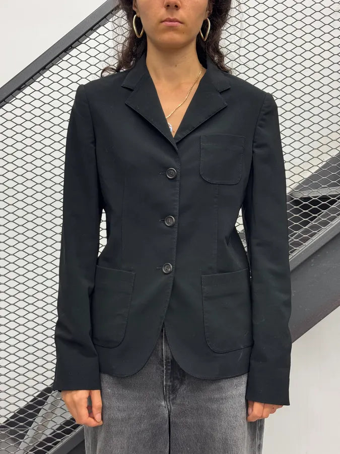 2000s Prada Black Classy Blazer Jacket tQbjQsZ 1