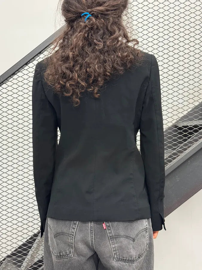 2000s Prada Black Classy Blazer Jacket tQbjQsZ 2