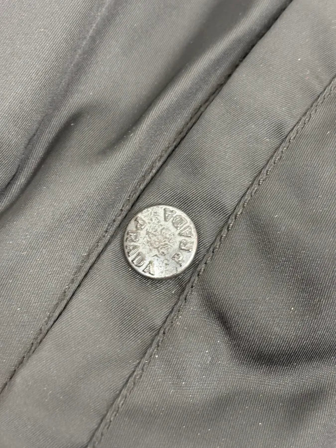 2000s Prada Black Classy Detachable Collar Nylon Bomber Jacket oSctqwg 9