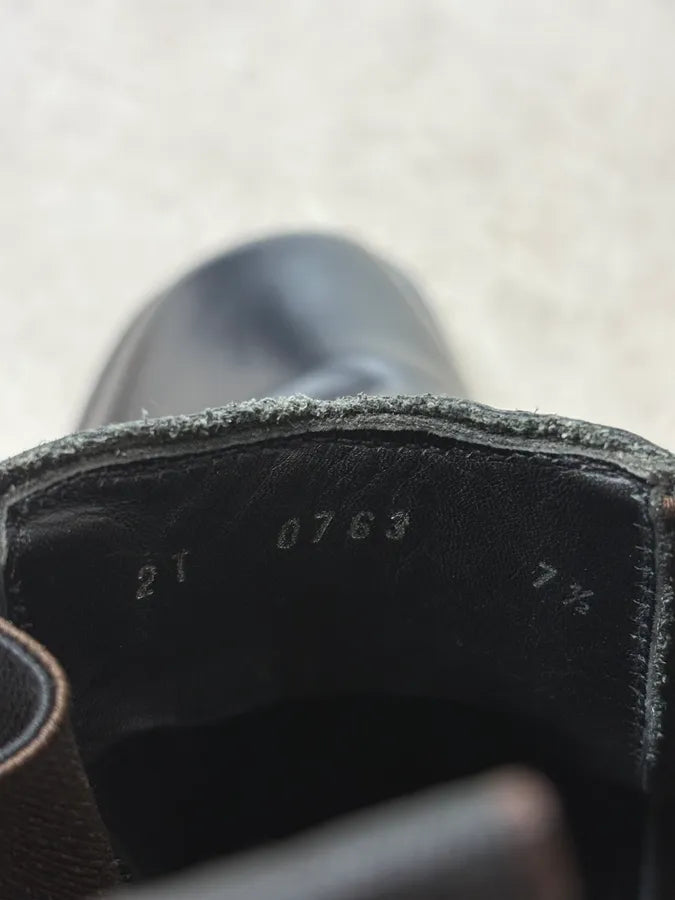 2000s Prada Black Classy Leather Chelsea Boots vtoifmJ 8