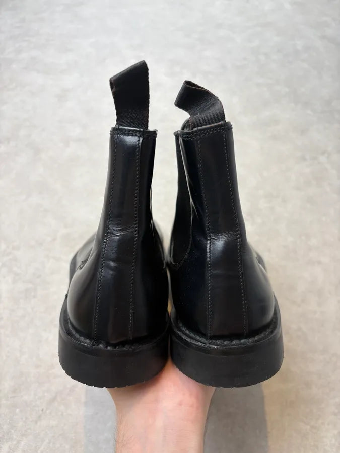 2000s Prada Black Classy Leather Chelsea Boots vtoifmJ 6