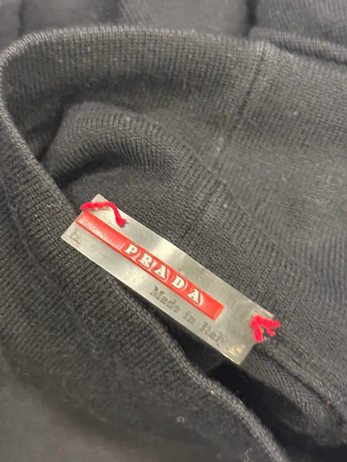 2000s Prada Black Classy Turtleneck sweater zNBqxcK 8