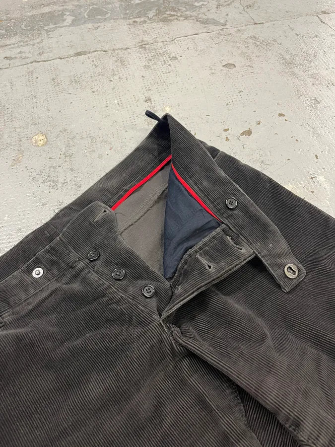 2000s Prada Black Corduroy Pants QsAHmYm 9