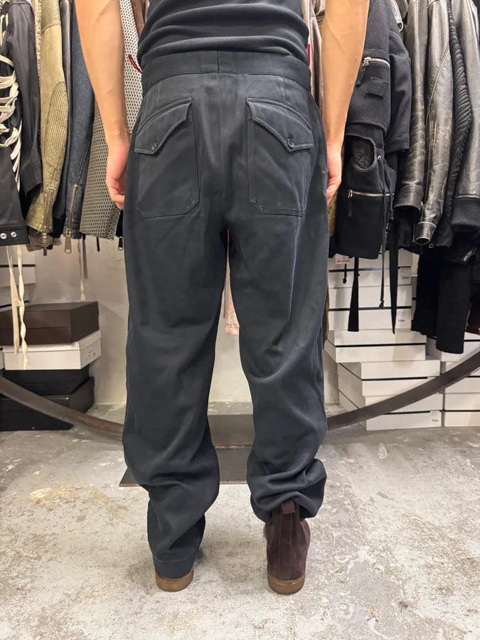 2000s Prada Black Cotton Pants kOdggEv 3
