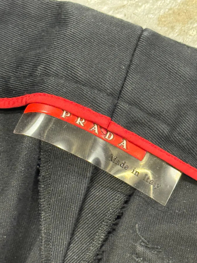 2000s Prada Black Cotton Pants kOdggEv 6