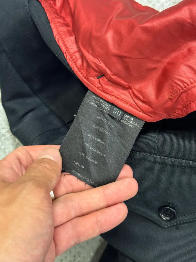 2000s Prada Black Cotton Pants kOdggEv 9