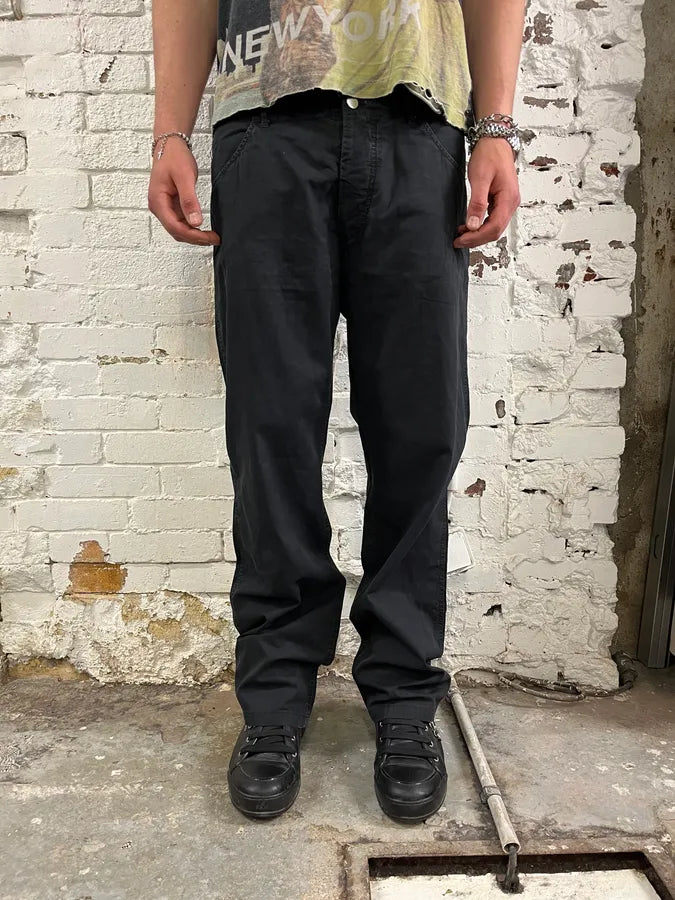 2000s Prada Black Cozy Pants LzkizzC 0