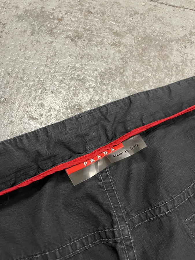 2000s Prada Black Cozy Pants LzkizzC 10